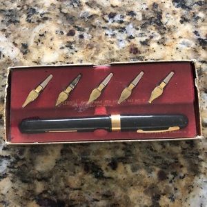 Vintage Speedball Auto Feed Pen Holder Set No 7